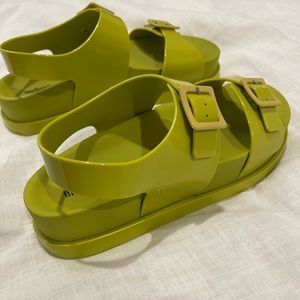 Melissa Green Wide Platform Sandal
